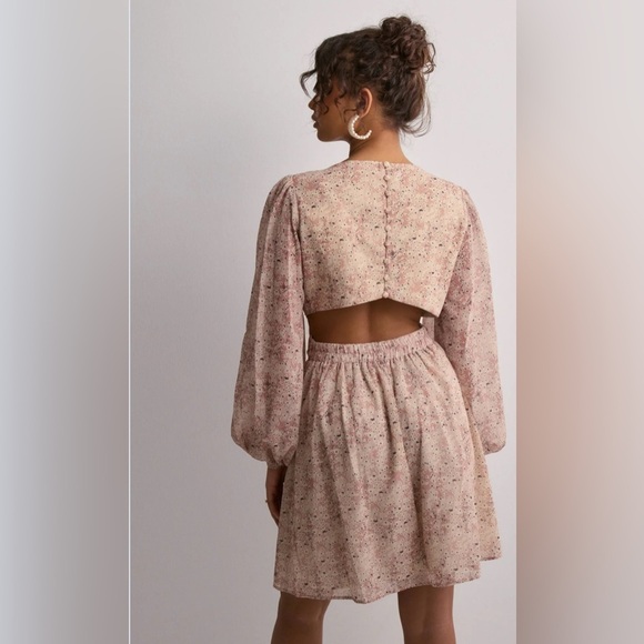 NWT By Malina Scandinavian fashion Elegant Pink Long Sleeve Dress|size L - Picture 12 of 12